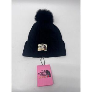 The North Face Gucci Knit Beanie Winter Hat With Tags - Black Hats